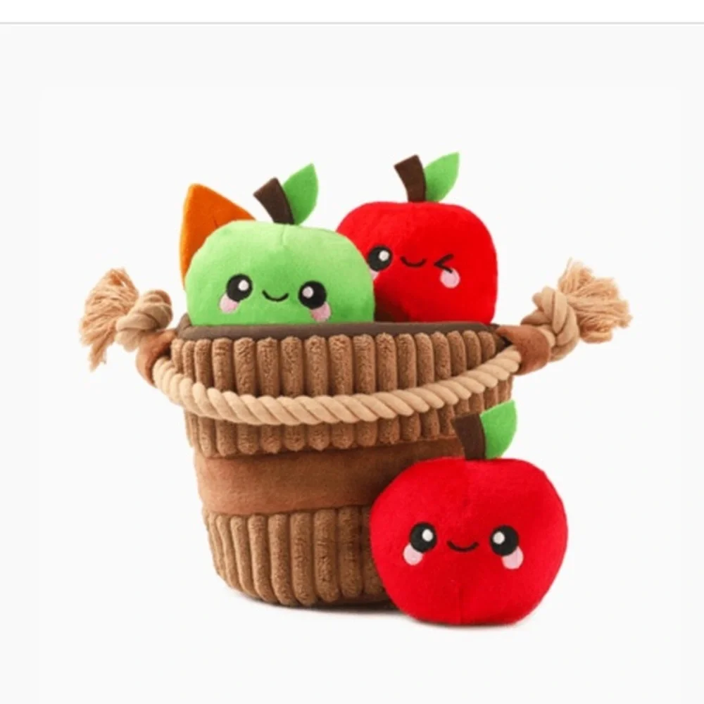 Apple Basket pup toy